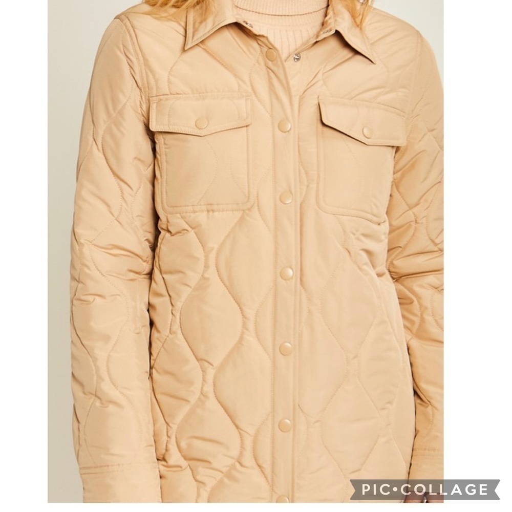 Cute!! Khaki Quilted Jacket - Picture 5 of 5